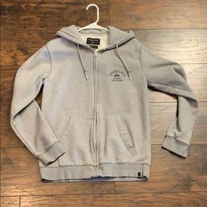 Quiksilver sweatshirt Zip Hoodie Unisex Gray